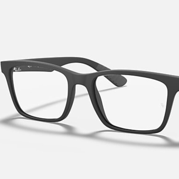 Ray-Ban RB7025 2077 Eyeglasses Matte Black Square Frame 55mm Unisex - Picture 1 of 2